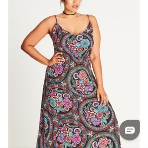 City chic folklore maxi